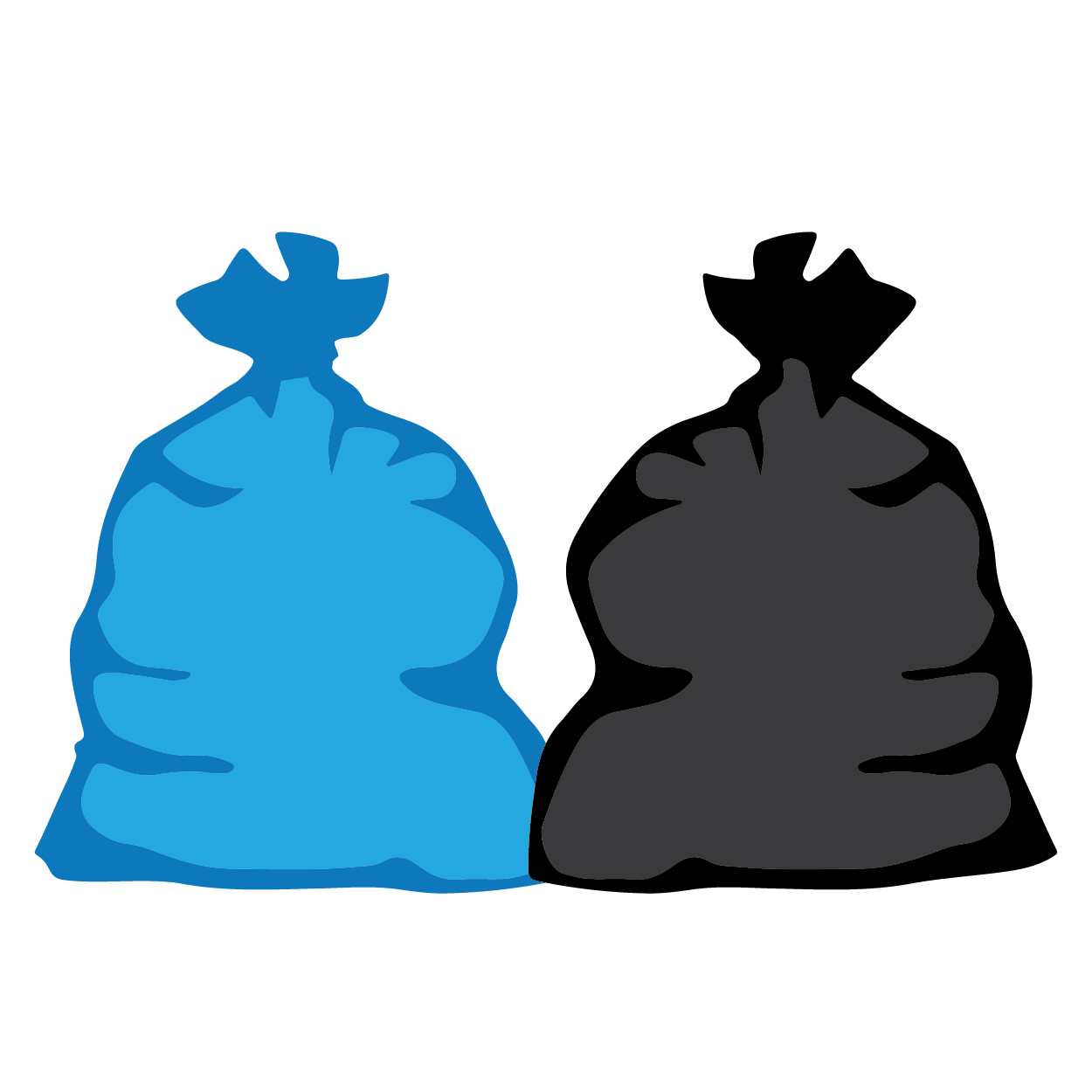 Pictogramme des sacs en plastique